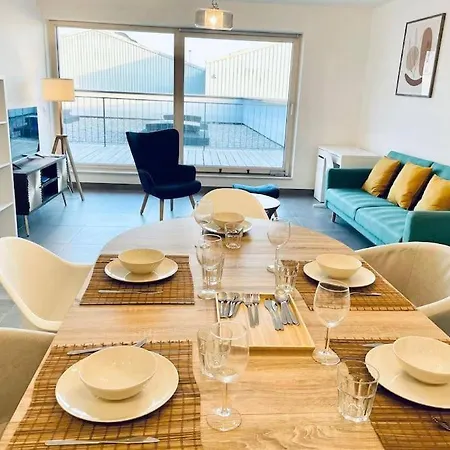 2 Bedrooms Flat In Center W Free Parking &terrace Apartment Luxembourg